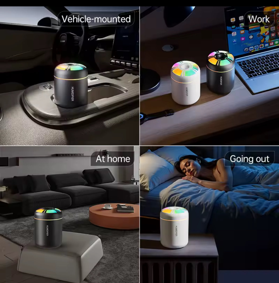 Mini Air Humidifier USB 180ML Aroma Diffuser